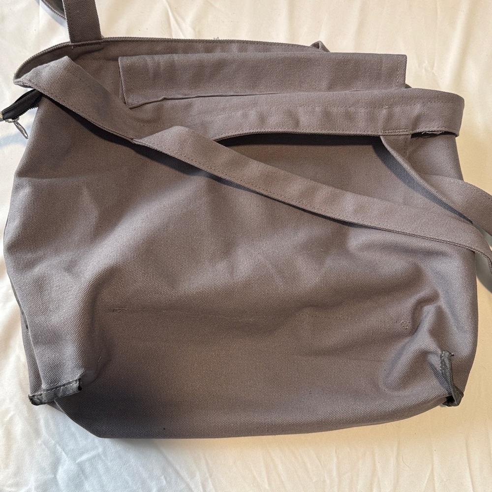 Gray Canvas Yoga Tote Bag - Picture 9 of 9